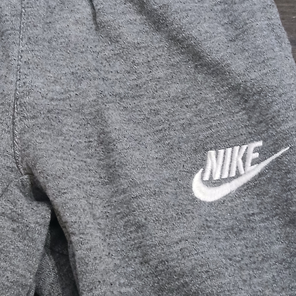 Nike little Boys Club Fleece Ribbed Cuff Jogger Pants Grey 2-3 Year - Picture 5 of 5